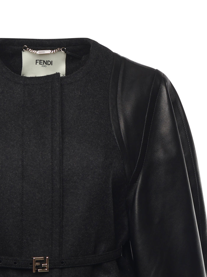 Fendi Jackets Grey Viscose