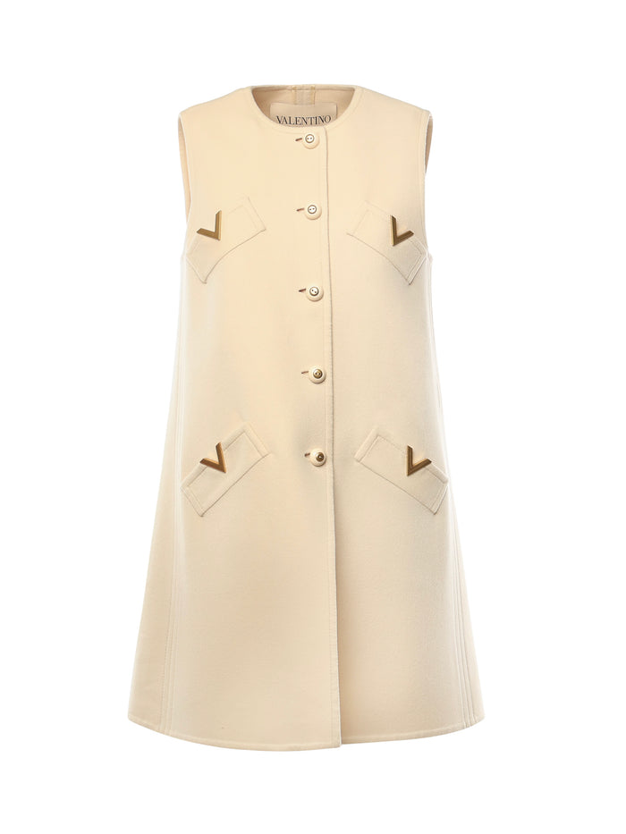 Valentino Garavani Jackets Beige Virgin Wool