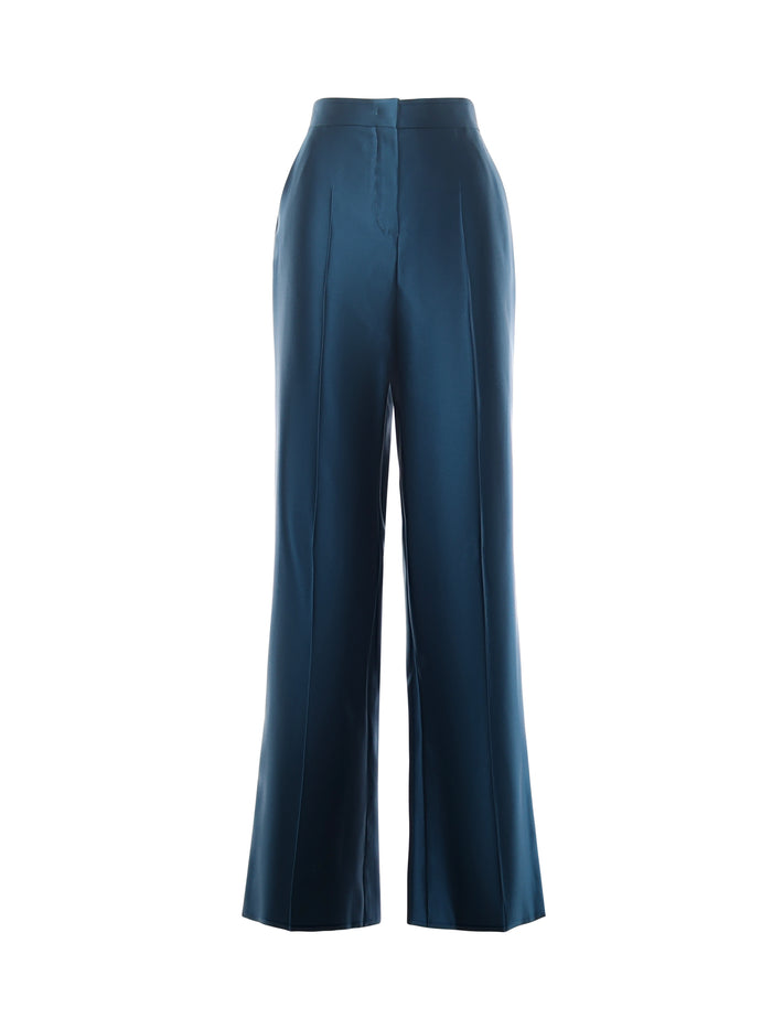 Fendi RTW Teal Blue Silk