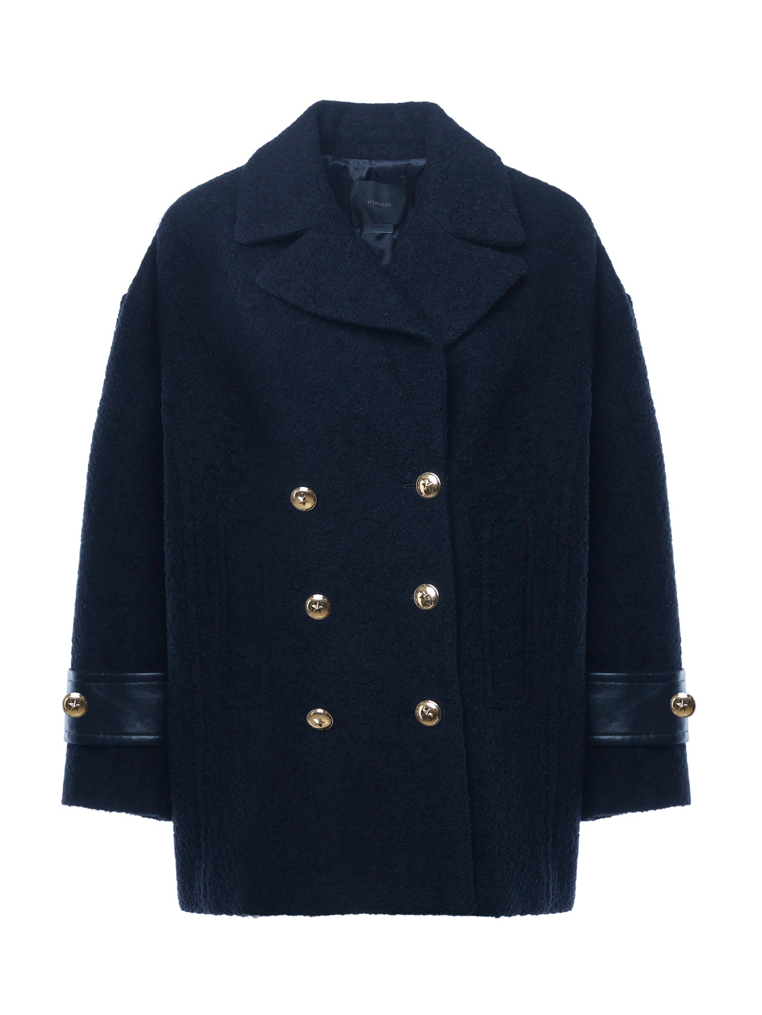 Pinko Coats Blue Polyester