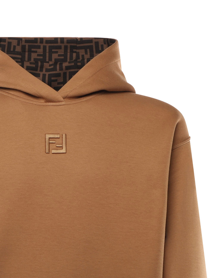 Fendi Sweaters Brown Cotton