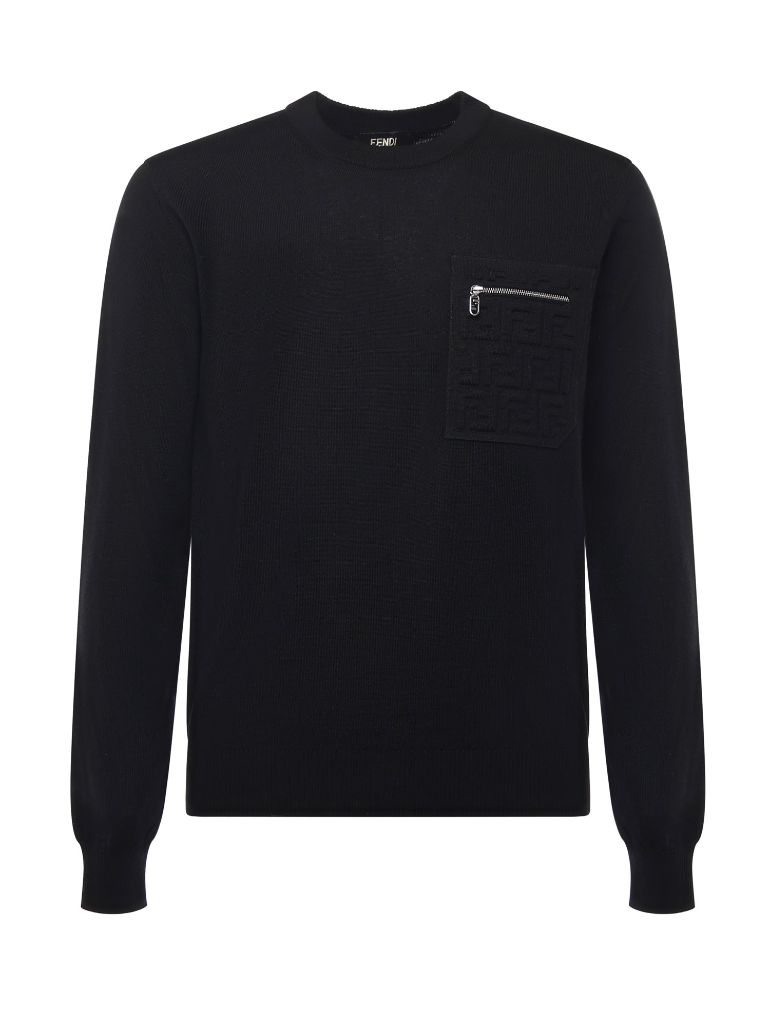 Fendi Sweaters Black Virgin Wool
