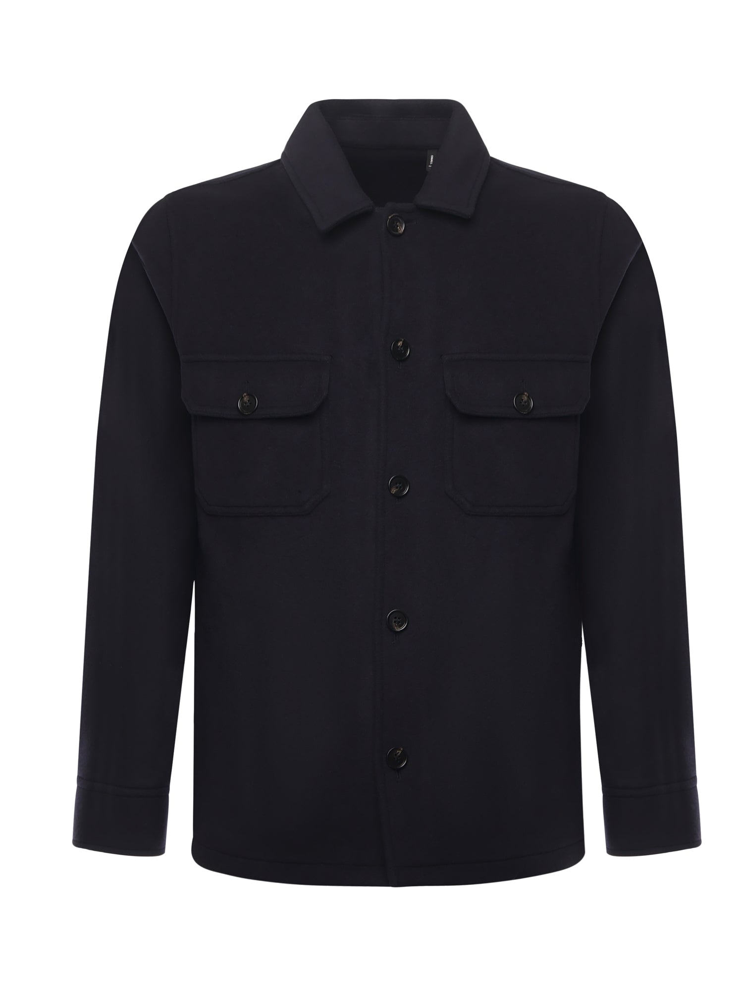 Hogan Shirts Blue Virgin Wool