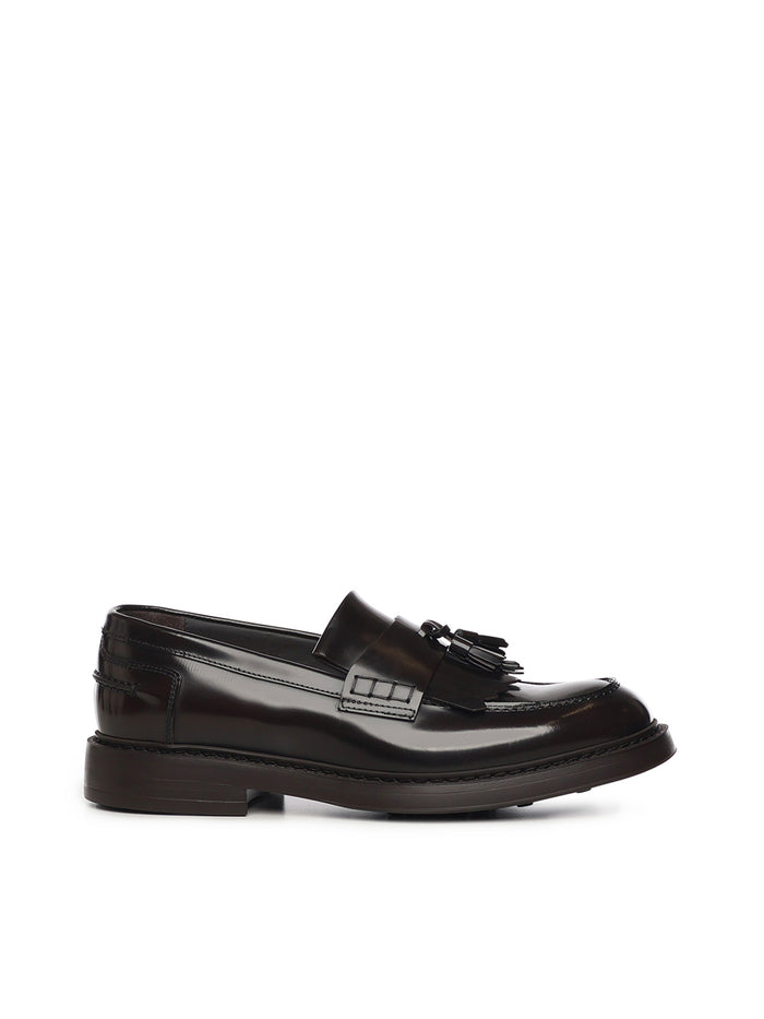 Doucals Flat Shoes Dark Brown Calfskin