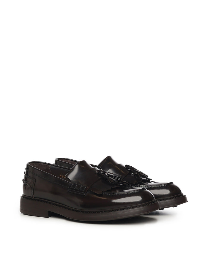 Doucals Flat Shoes Dark Brown Calfskin