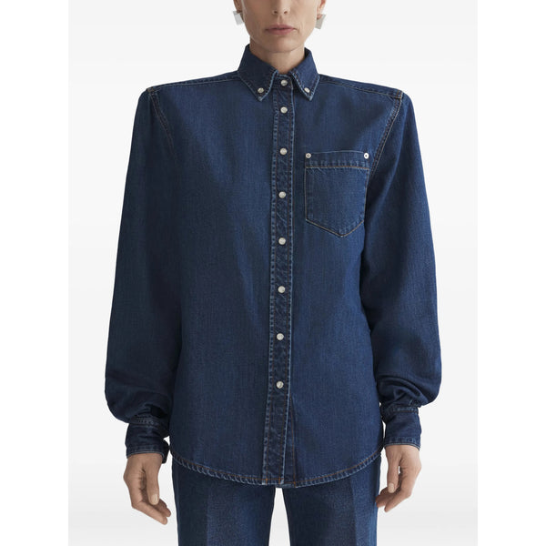Blue Shirt With Chest Pocket Fabric: 100