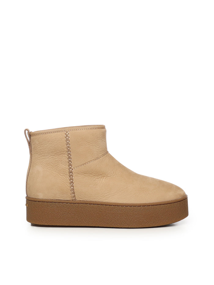 Hogan Boots Beige Calfskin