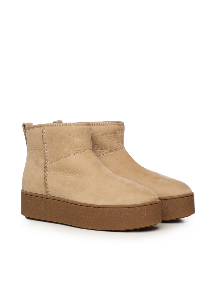 Hogan Boots Beige Calfskin