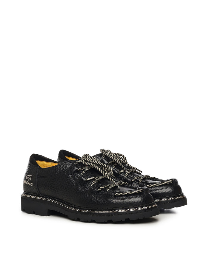 Doucals Flat Shoes Black Calfskin