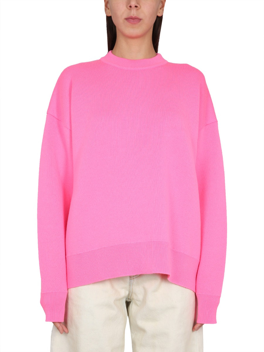 Jersey With Palm Motif Pink Jumpers