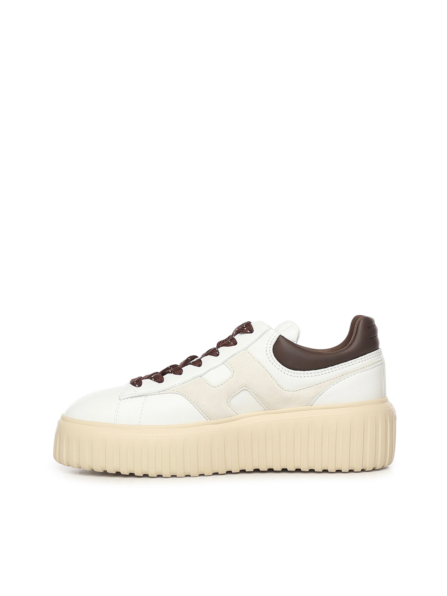 Hogan Sneakers White, Gray, Brown Nappa