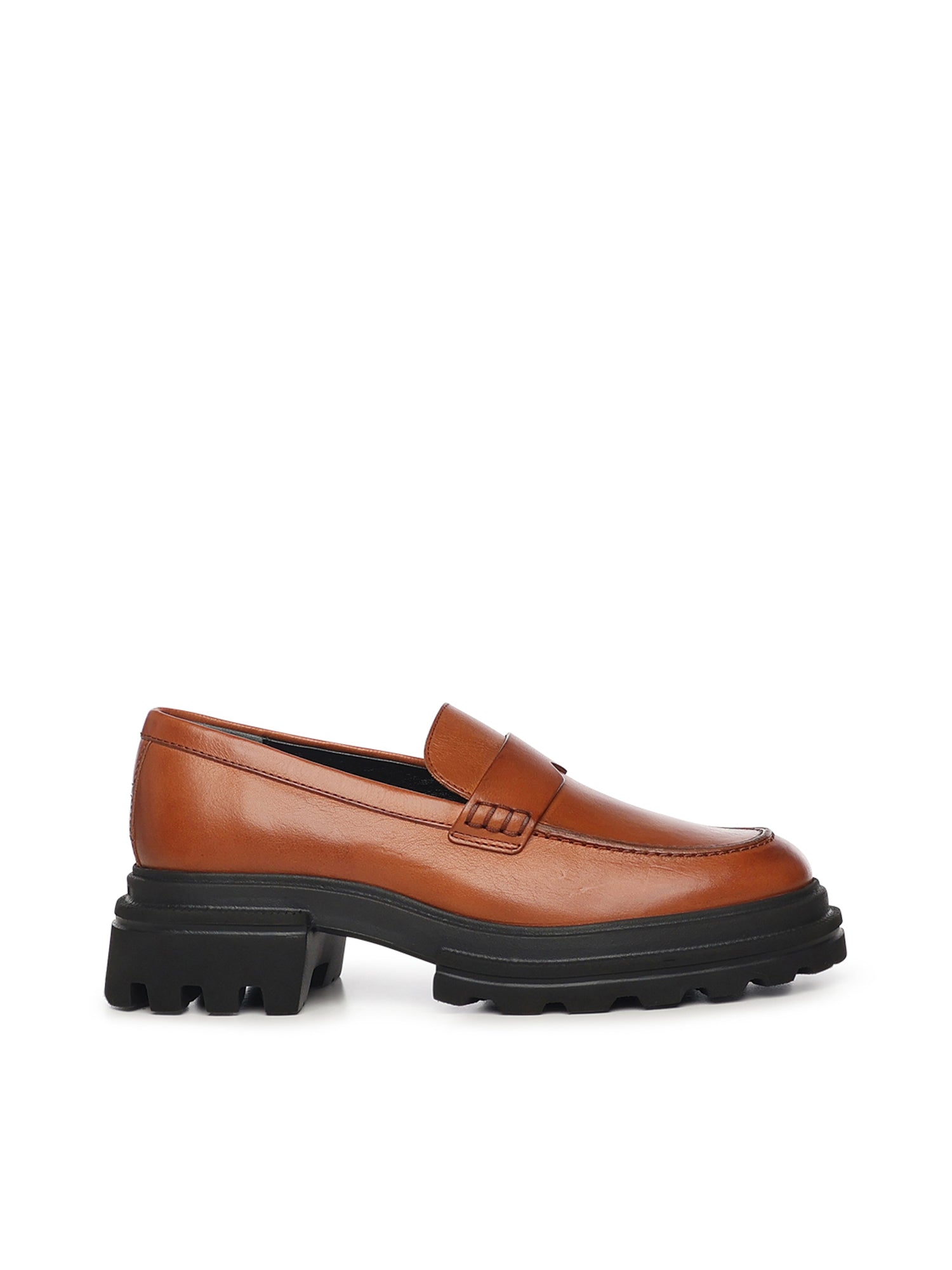 Hogan Flat shoes Brown Calfskin