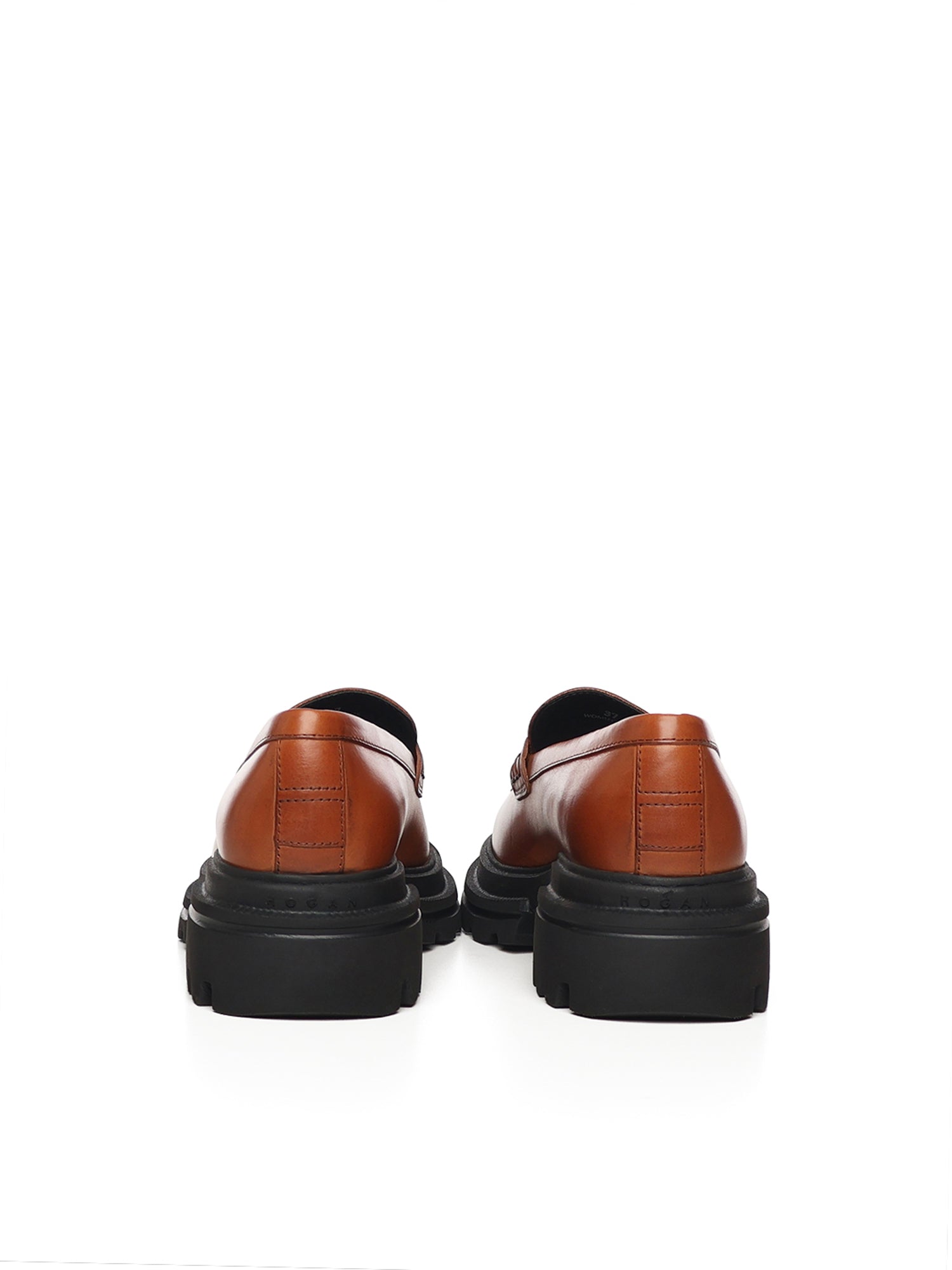 Hogan Flat shoes Brown Calfskin
