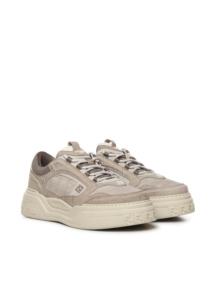 Fendi Sneakers Grey Calfskin