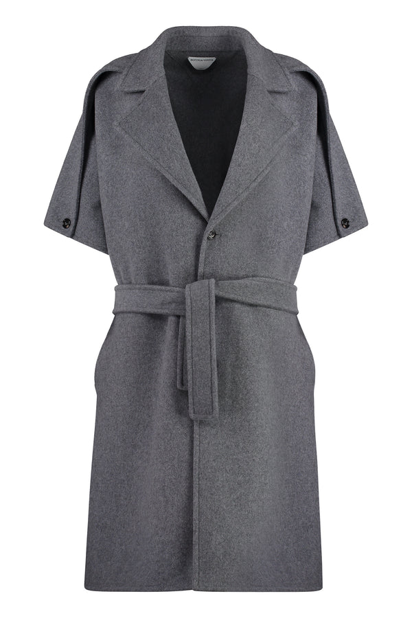 Coat Wool And Cashmere Light Grey