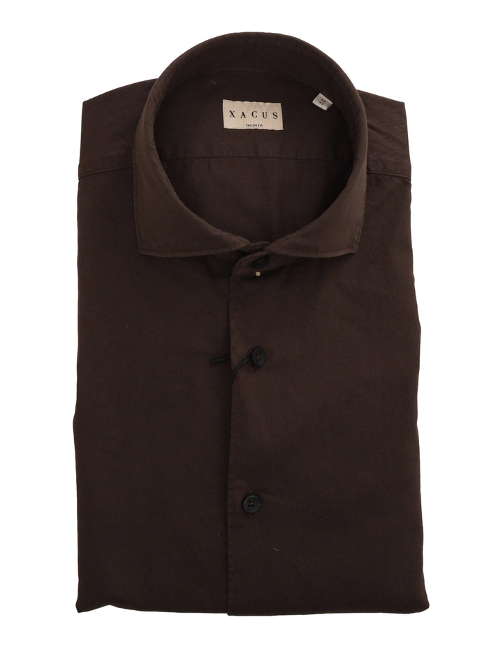 Shirt 742ml Brown Cotton