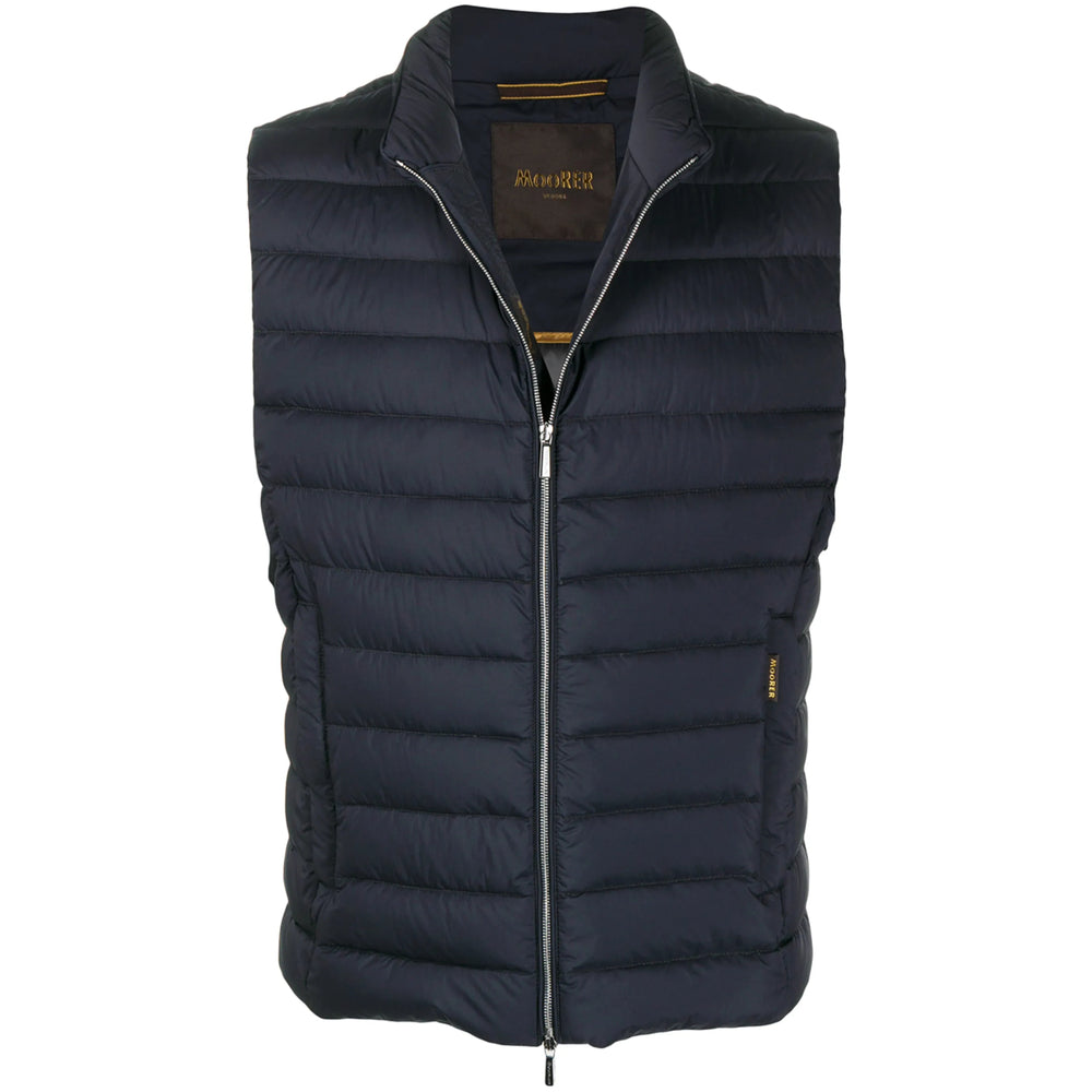 Outwear Waistcoat Moorer Blue Polyamide: Waistcoats