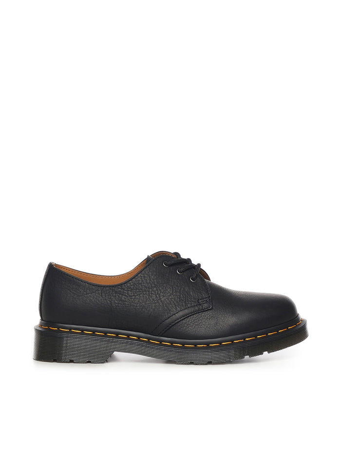 Dr. Martens Flat Shoes Black Ambassador Leather