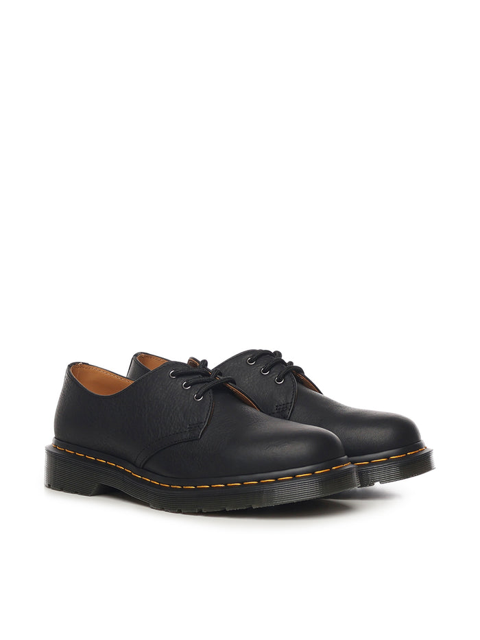 Dr. Martens Flat Shoes Black Ambassador Leather