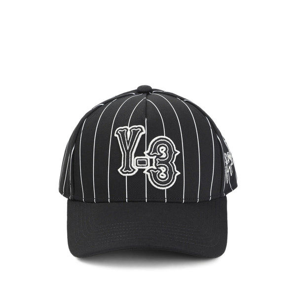 Cap With Adjustable Strap Black/white Recycled Polyester Hat