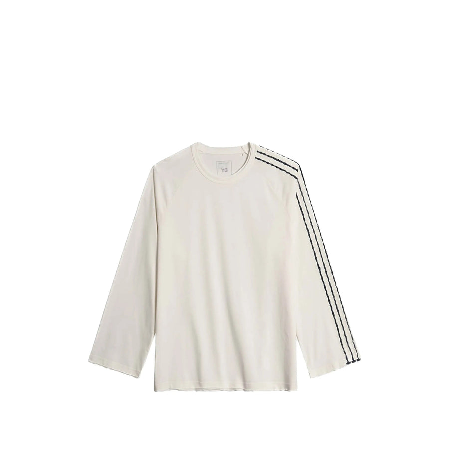 T-Shirt With Stripe Detailing White Cotton: 100. T-shirts