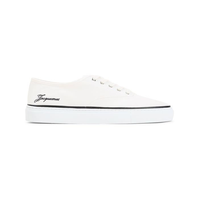 Les Fefe Sneakers White Cotton Rubber