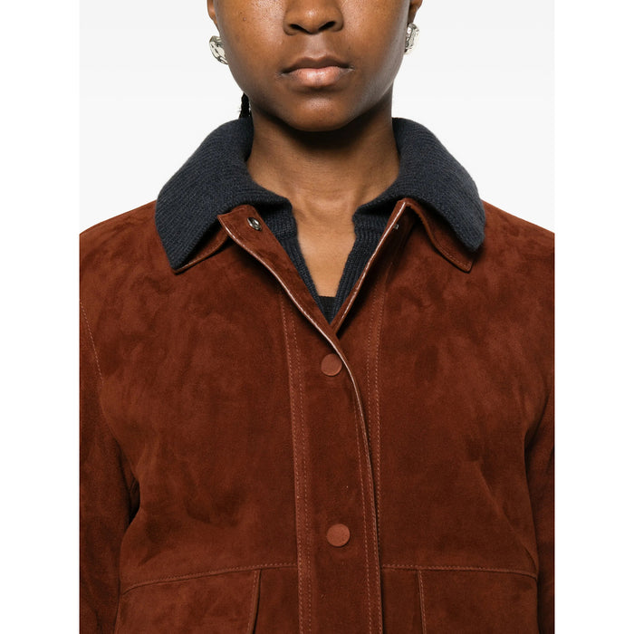 Outerwear Yves Salomon Brown Lambskin: 100. Outerwears