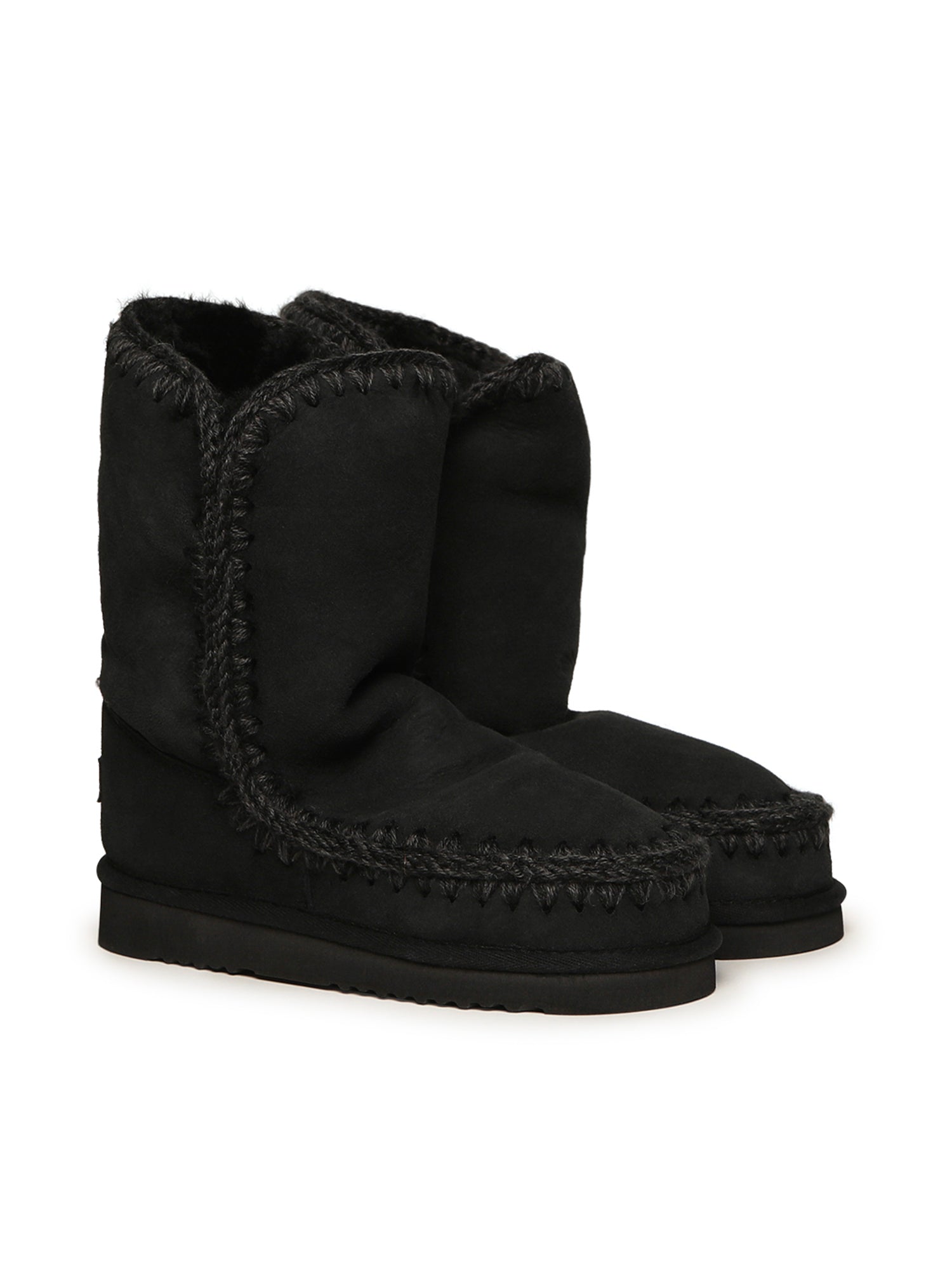 Mou Boots Black Sheepskin