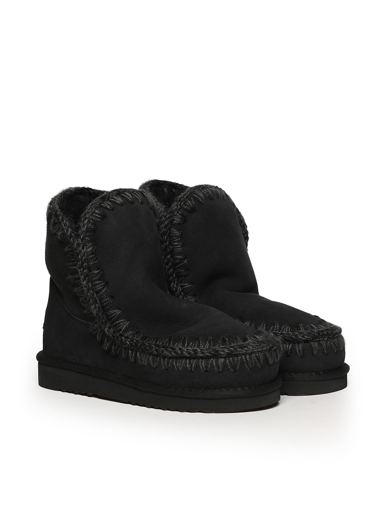 Mou Boots Black Sheepskin