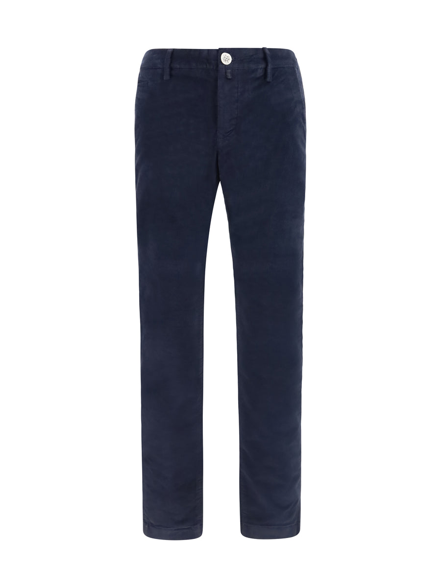 Chino Pants Bobby Slim Stretch Cotton Blue Jean