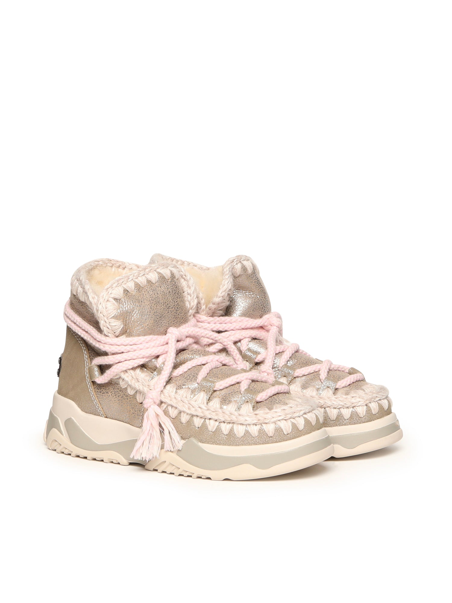 Mou Sneakers Stone Metalic Sheepskin