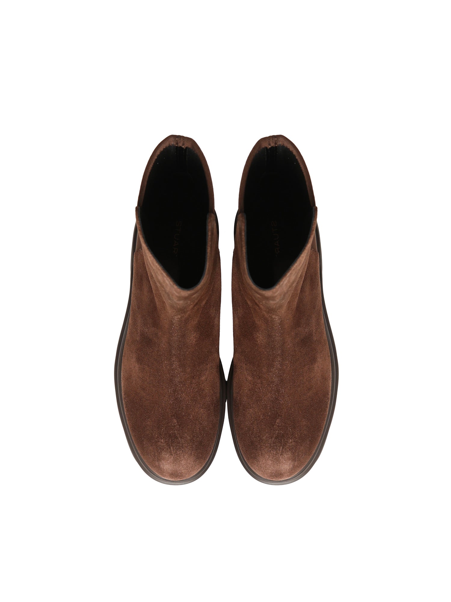 Stuart Weitzman Boots Walnut Suede/gabardine Stretch