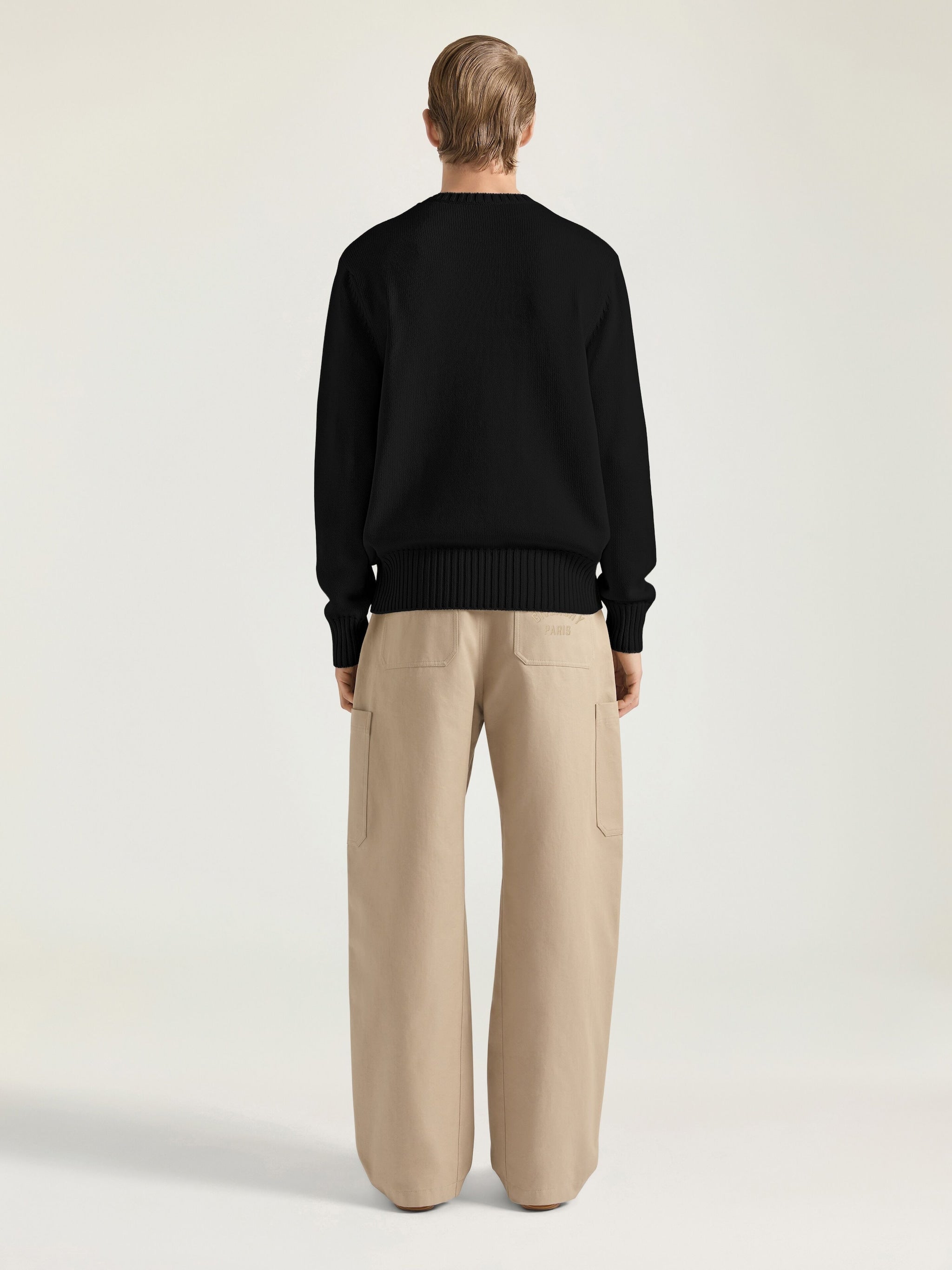 Crew Neck Sweater Black Maglia