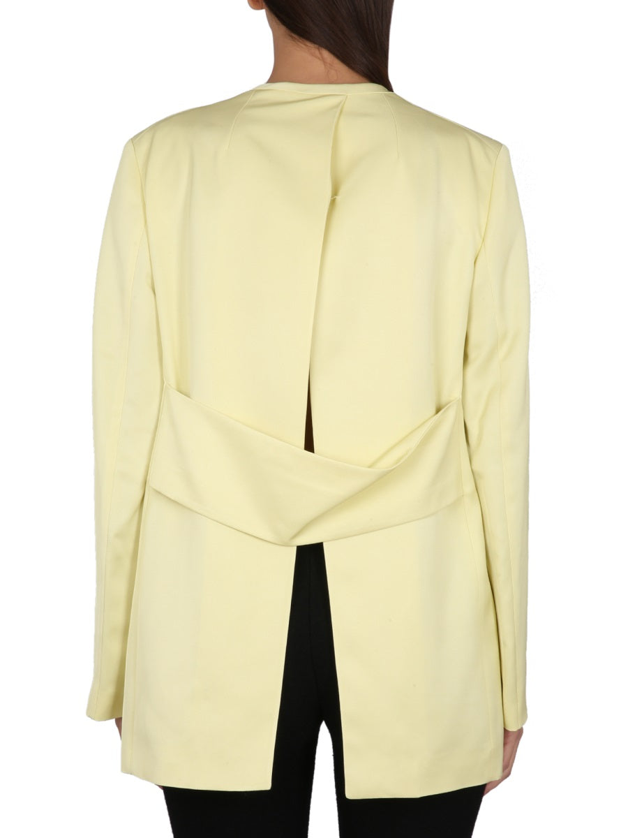 Jacket With Back Slit Yellow