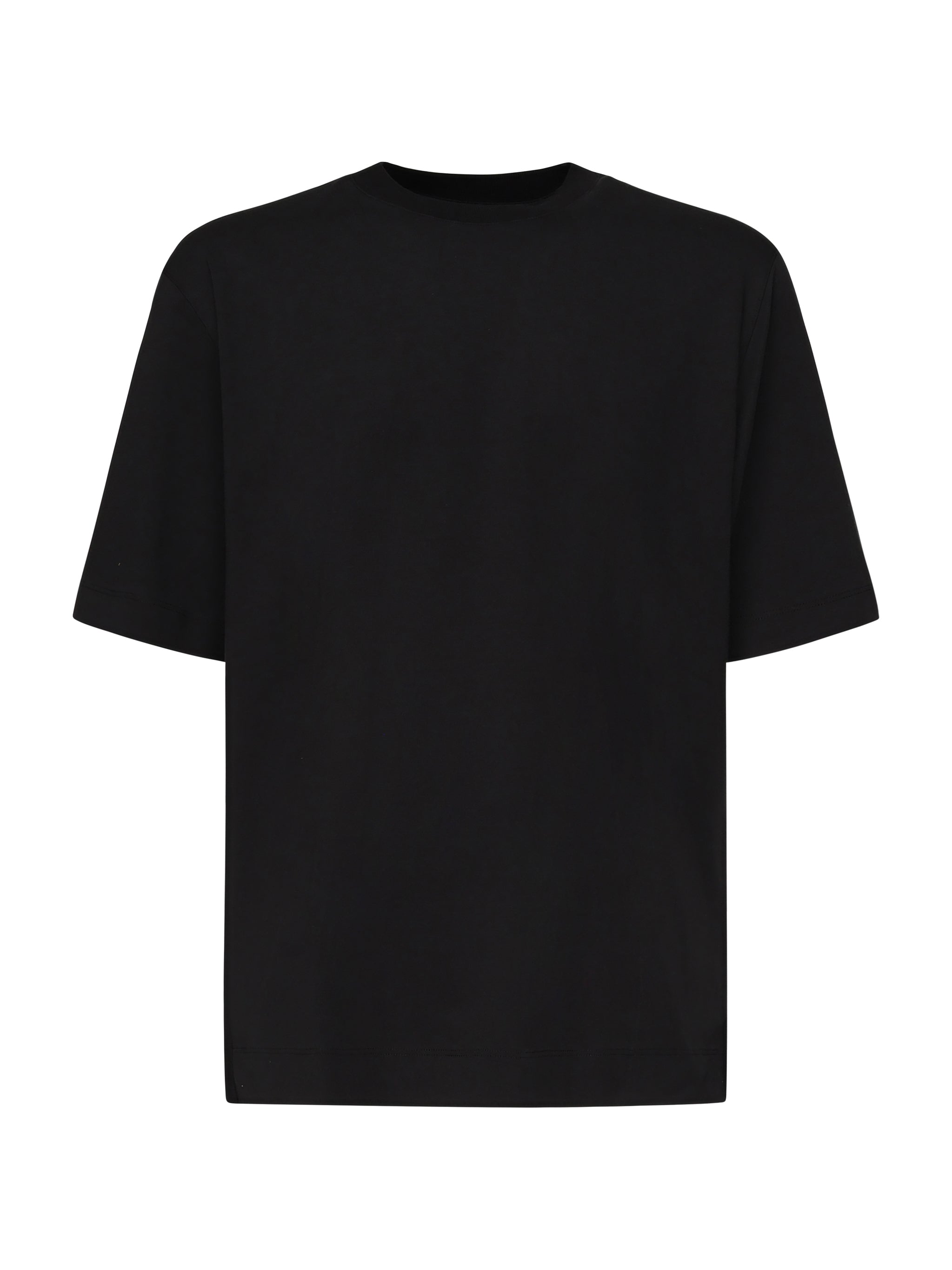 ZEGNA T-shirts and Polos Black Cotton Silk