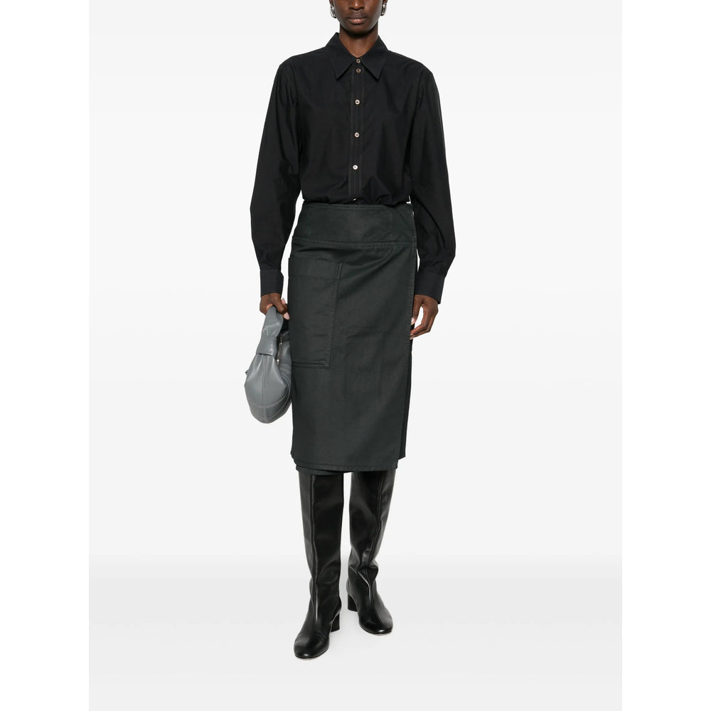 Shirt Lemaire Black Silk: 20