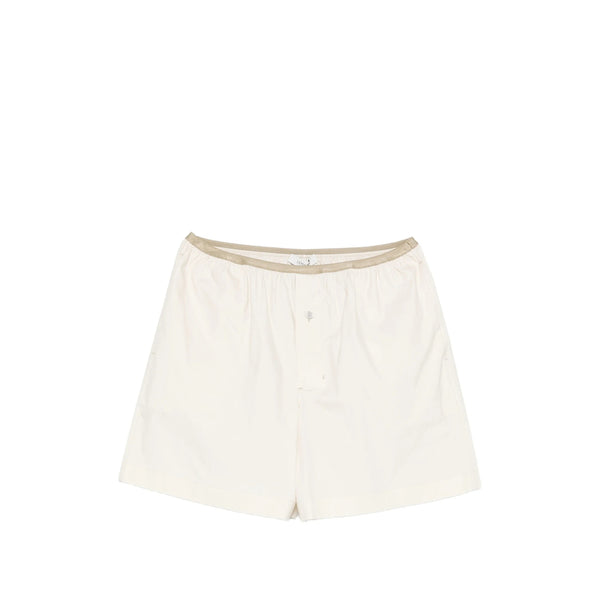 Mini Shorts Silk-Blend Neutrals