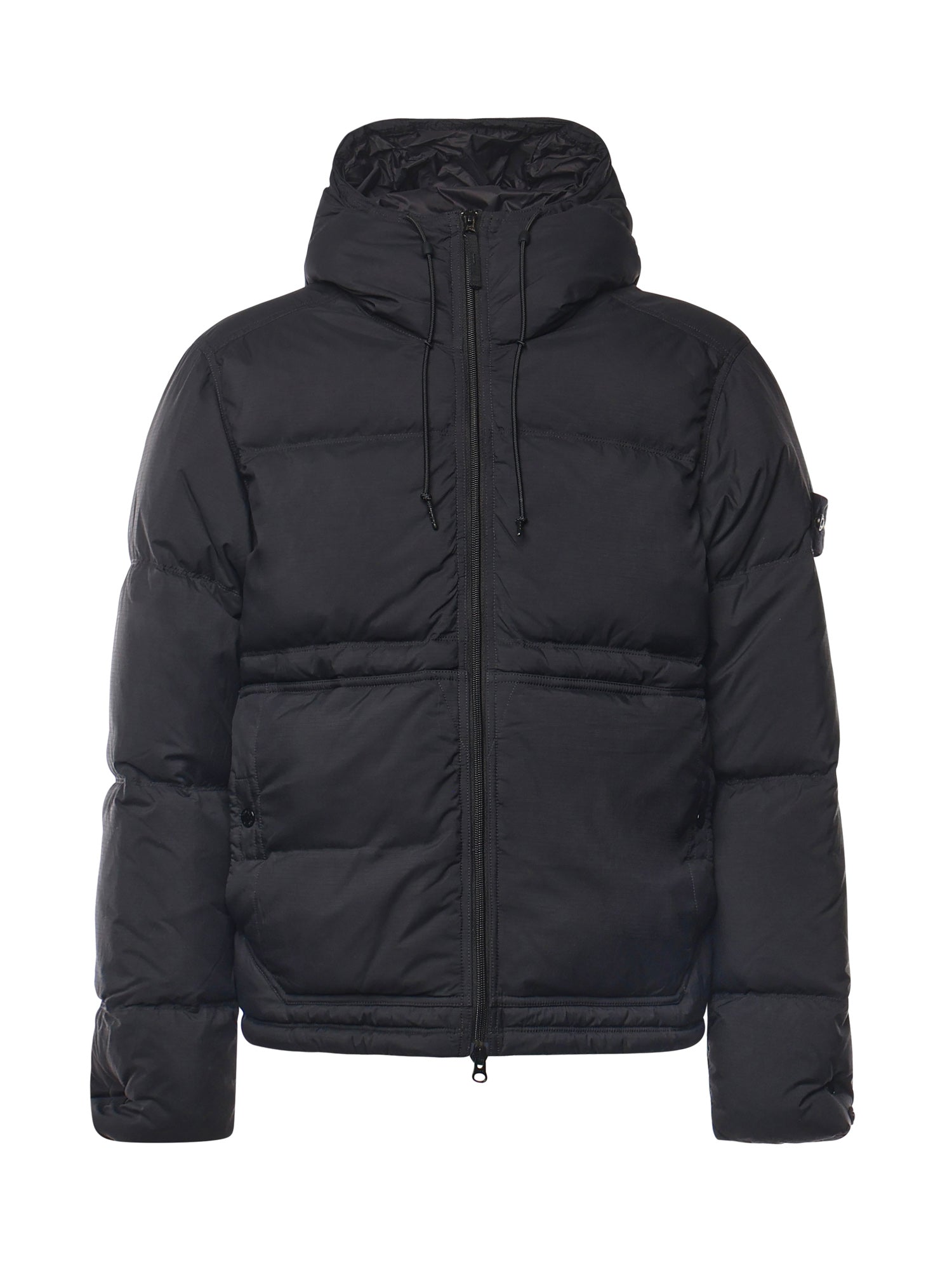 Stone Island Coats Black Polyamide