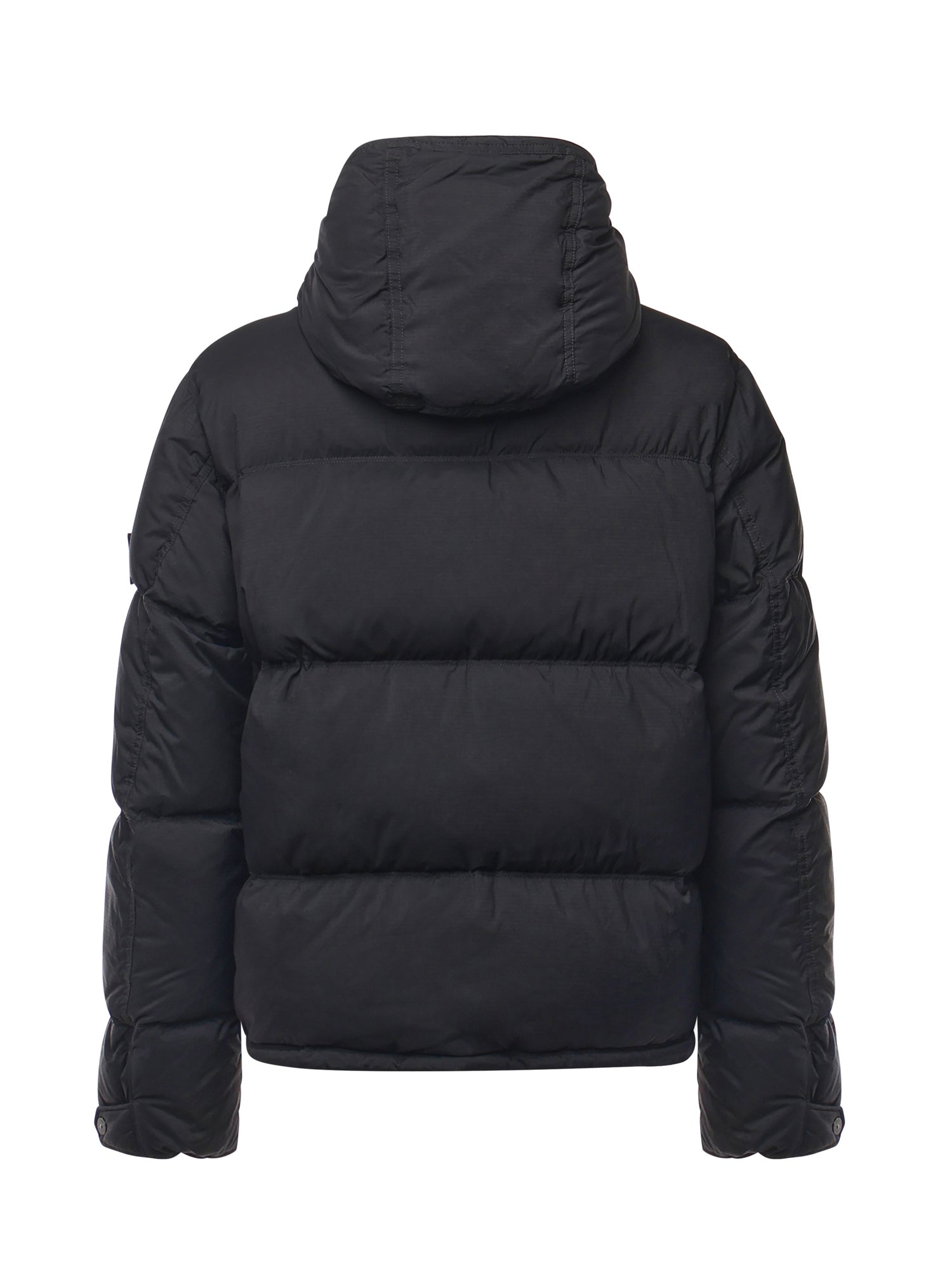 Stone Island Coats Black Polyamide