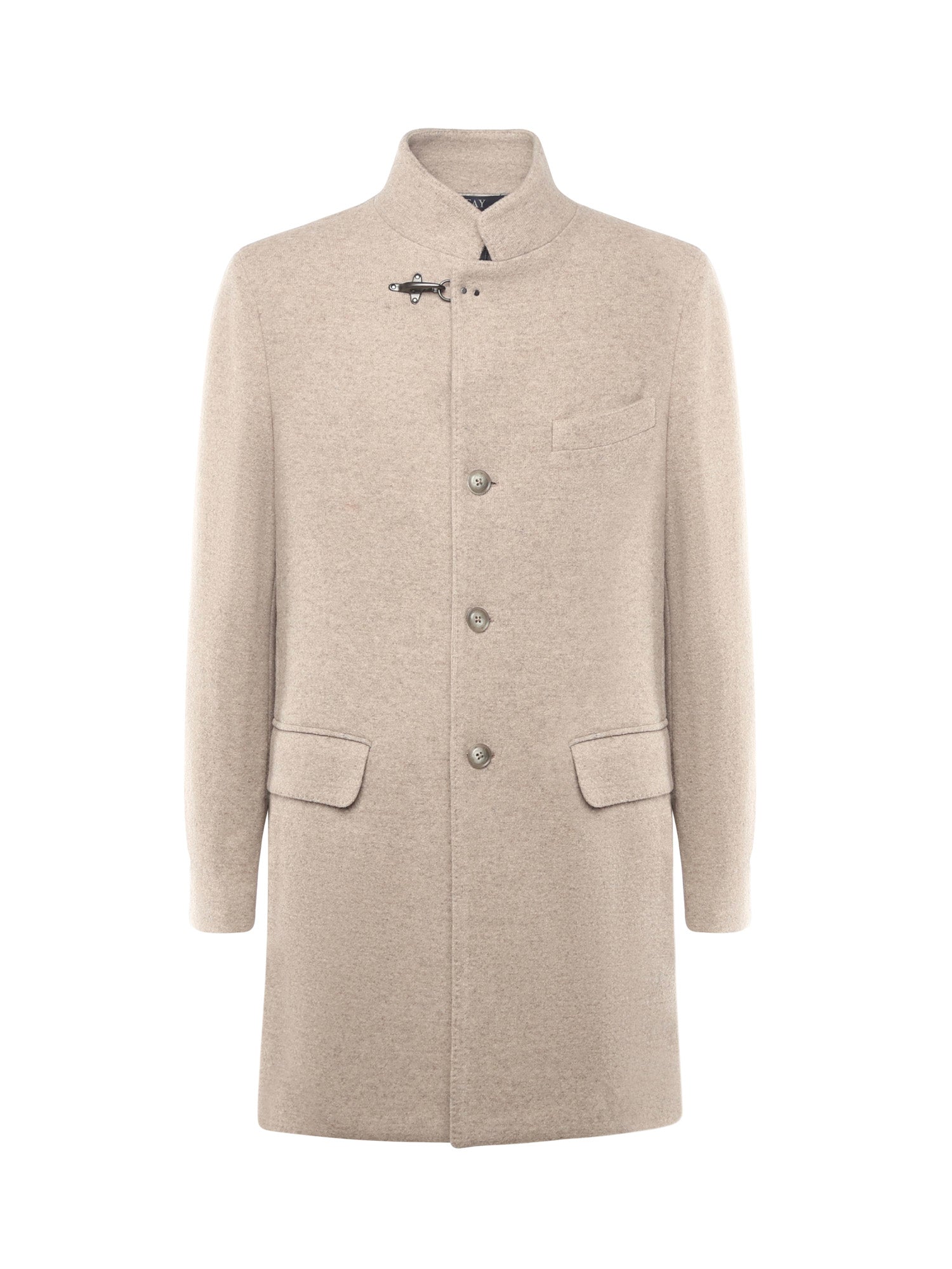 Fay Coats Beige Wool