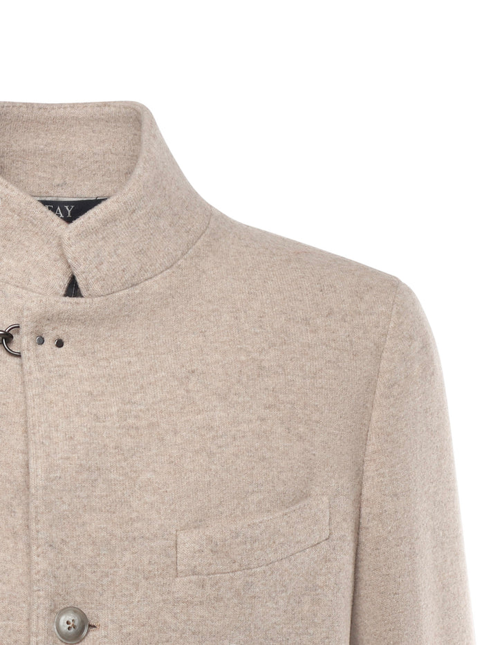 Fay Coats Beige Wool
