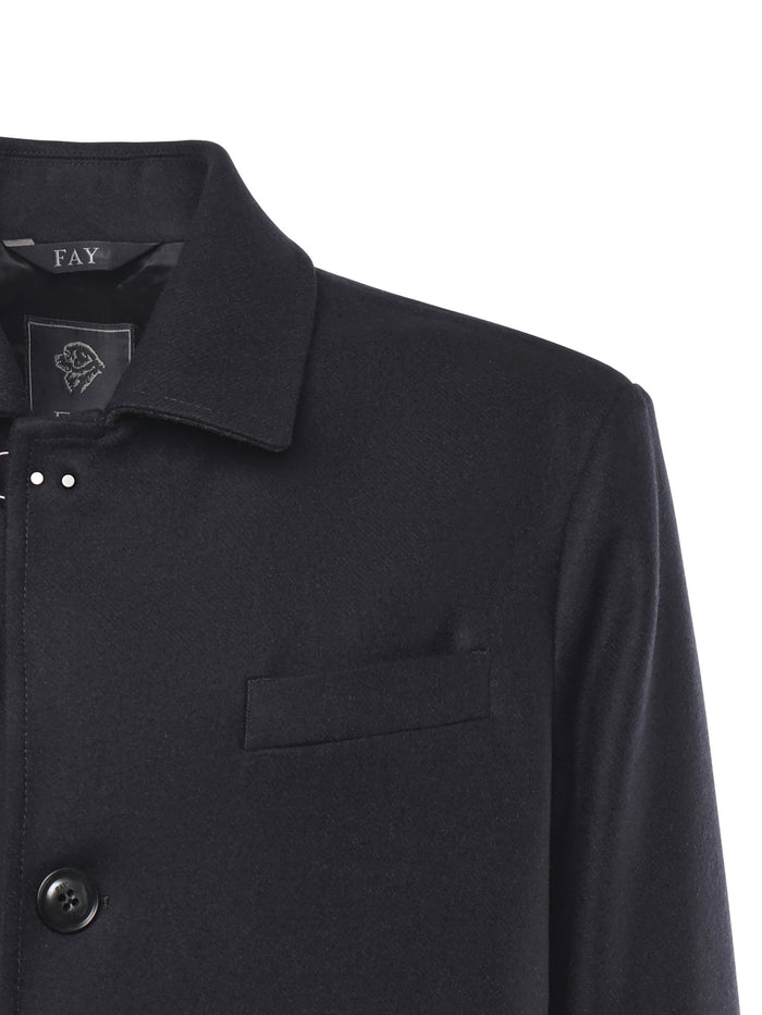 Fay Coats Blue Wool