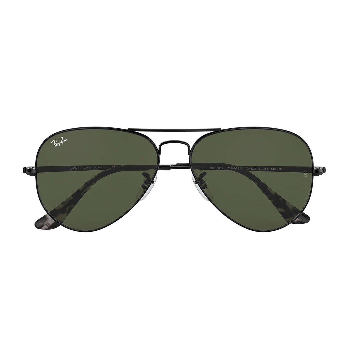 Aviator Metal II RB3689 Nero Occhiali Sole