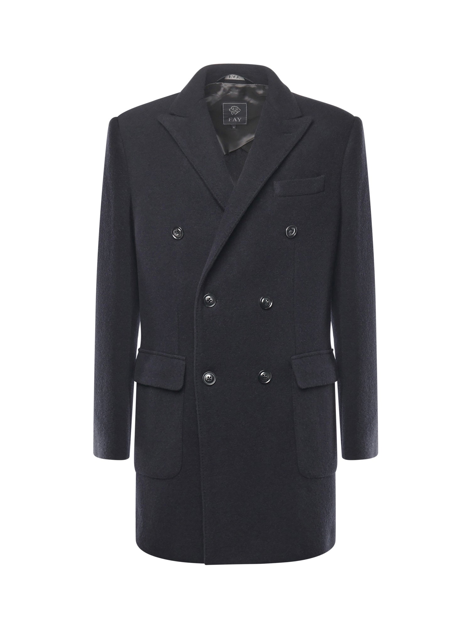 Fay Coats Blue Wool