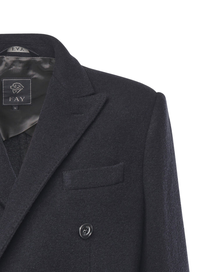 Fay Coats Blue Wool