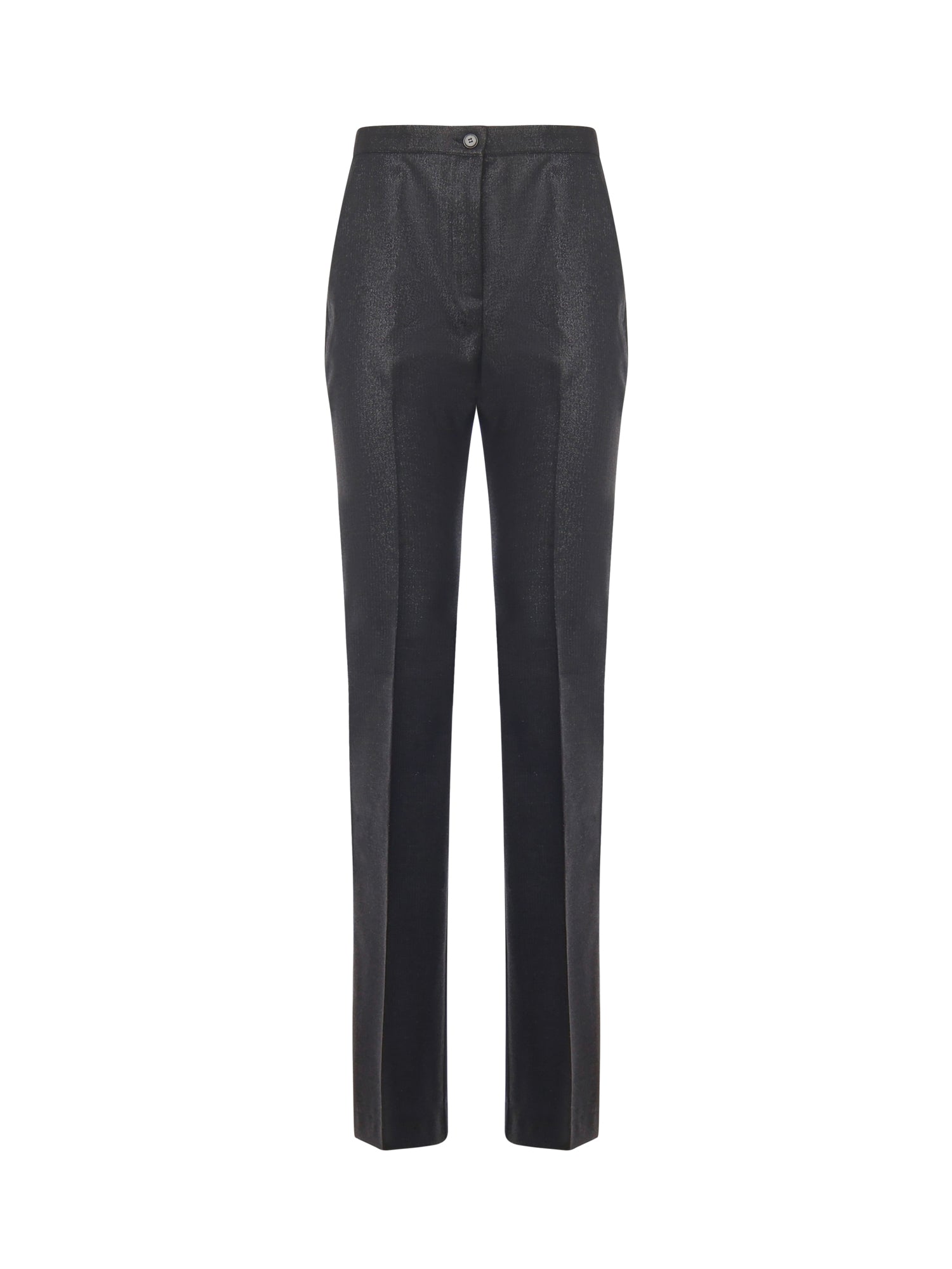 Pinko RTW Black Metallic Wool Nylon