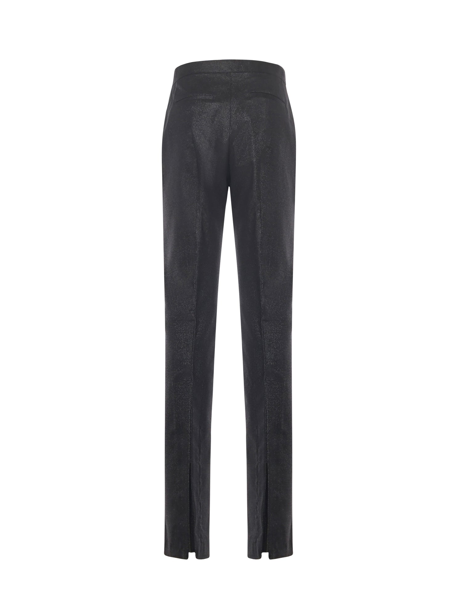 Pinko RTW Black Metallic Wool Nylon
