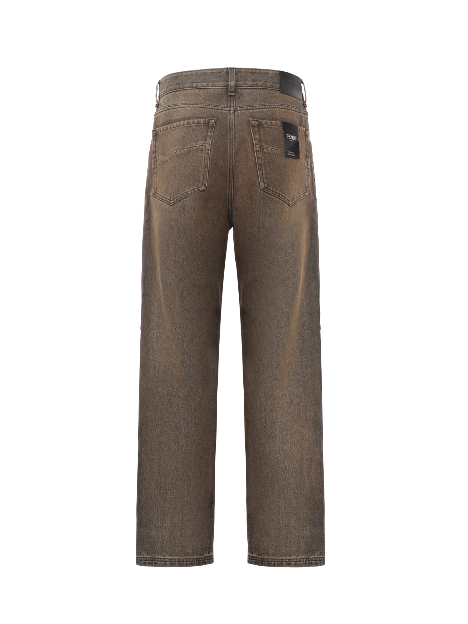 Fendi Jeans Grey Cotton