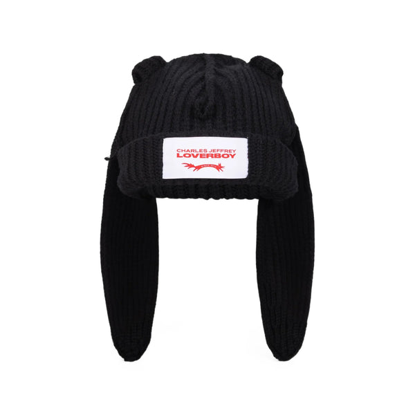 Hat With Logo Patch Black Nylon: 20