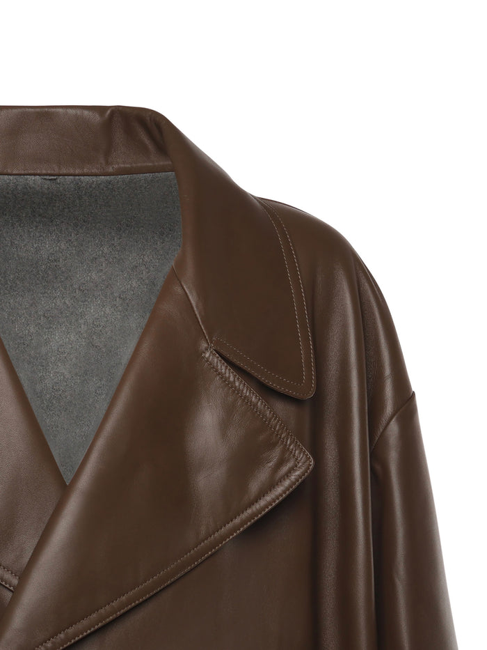 Fendi Coats Beige Lambskin